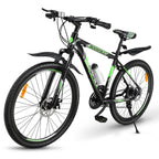 27.5 In., Wheel, Mountain Bike 21 Speeds with Aluminum Frame Suspension Fork Bicycle with Derailleur System Mechanical Disc Brakes