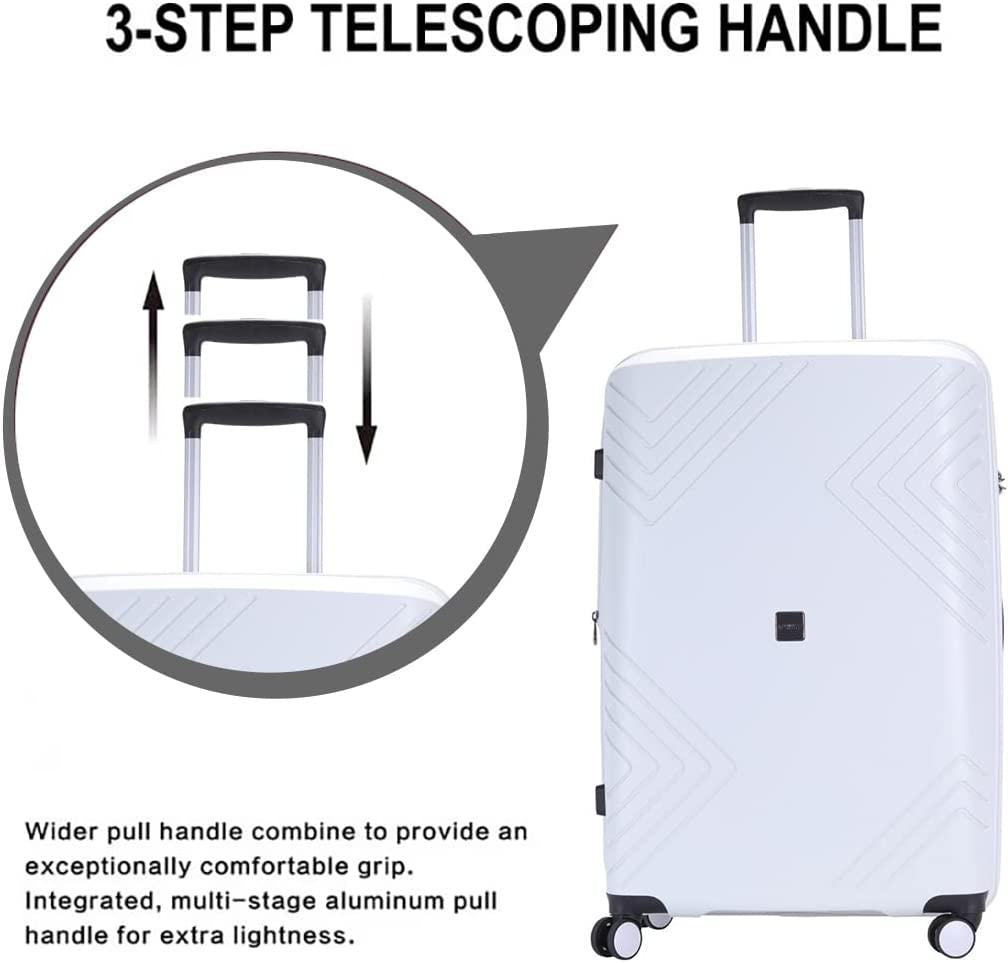 Anti-scratch PP Material Hardside Spinner luggage, 28inch luggage, Wear-resistant, Lightweight Spinner Expandable Suitcase Luggage with Wheels