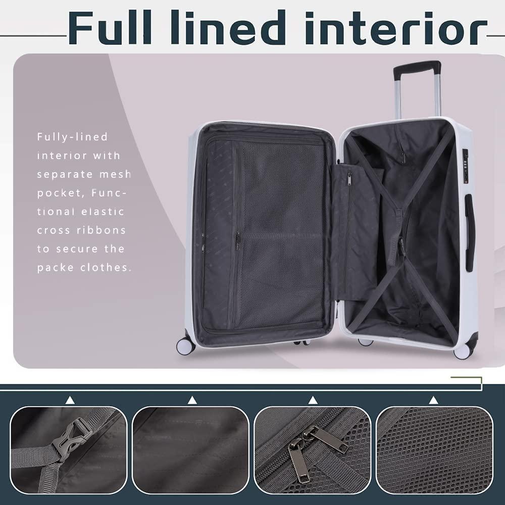 Anti-scratch PP Material Hardside Spinner luggage, 28inch luggage, Wear-resistant, Lightweight Spinner Expandable Suitcase Luggage with Wheels