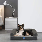 Sealy Premium Ultra Plush Orthopedic Sofa-Style Couch Bolster Dog Bed