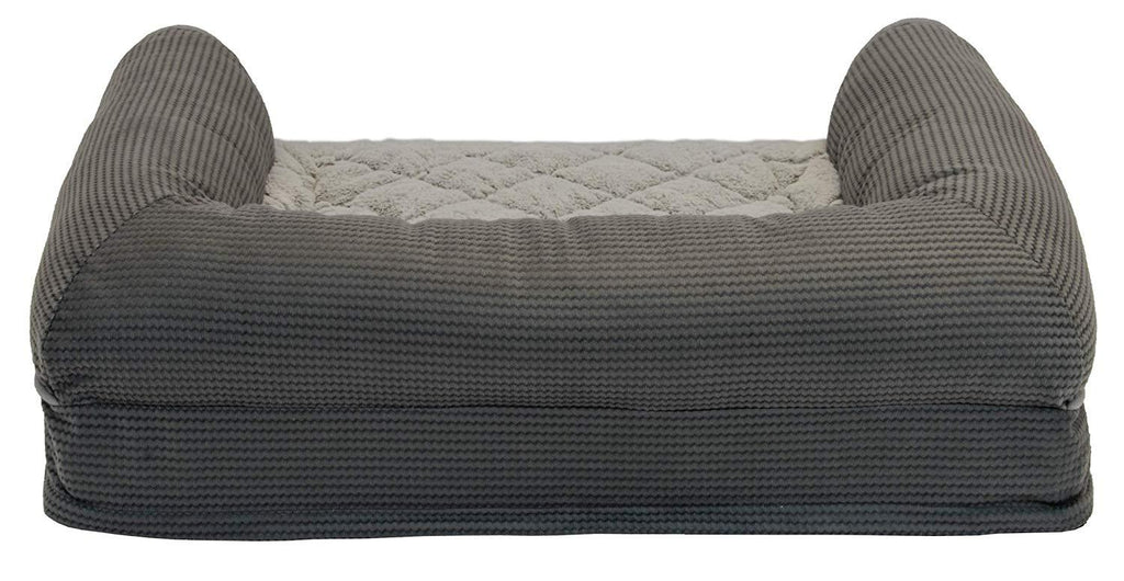 Sealy Premium Ultra Plush Orthopedic Sofa-Style Couch Bolster Dog Bed