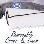Sealy Premium Ultra Plush Orthopedic Sofa-Style Couch Bolster Dog Bed