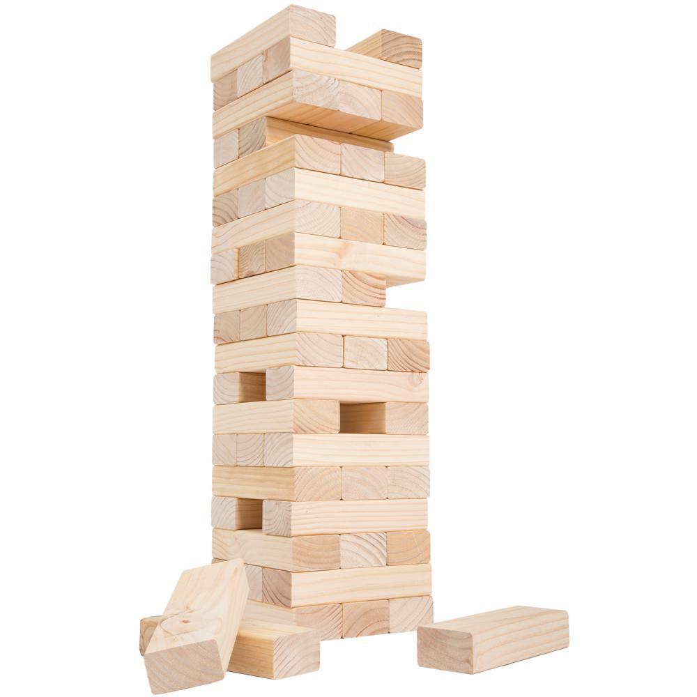 Classic Giant Wooden Blocks Tower StacGame