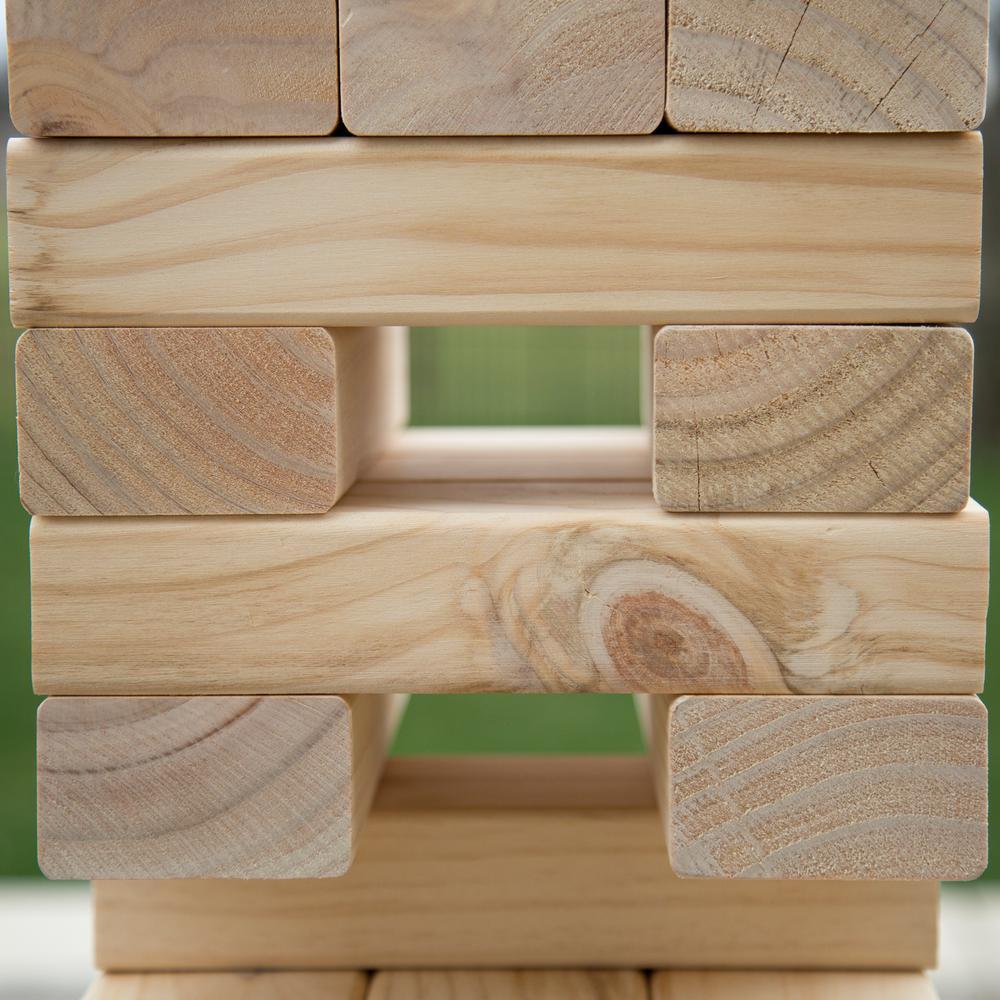 Classic Giant Wooden Blocks Tower StacGame
