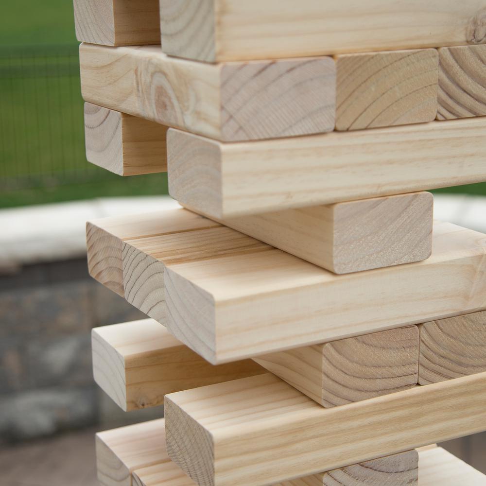 Classic Giant Wooden Blocks Tower StacGame