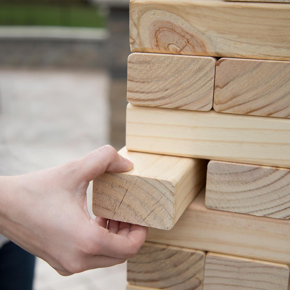 Classic Giant Wooden Blocks Tower StacGame