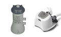 intex krystal clear 1000 gph filter pump &amp; 15000 gal saltwater chlorinator