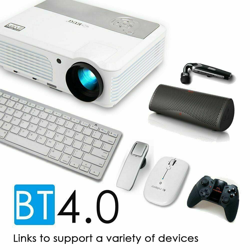 wireless wifi projector hd blue-tooth home theater mirroring screen airplay tv