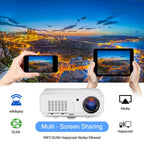wireless wifi projector hd blue-tooth home theater mirroring screen airplay tv