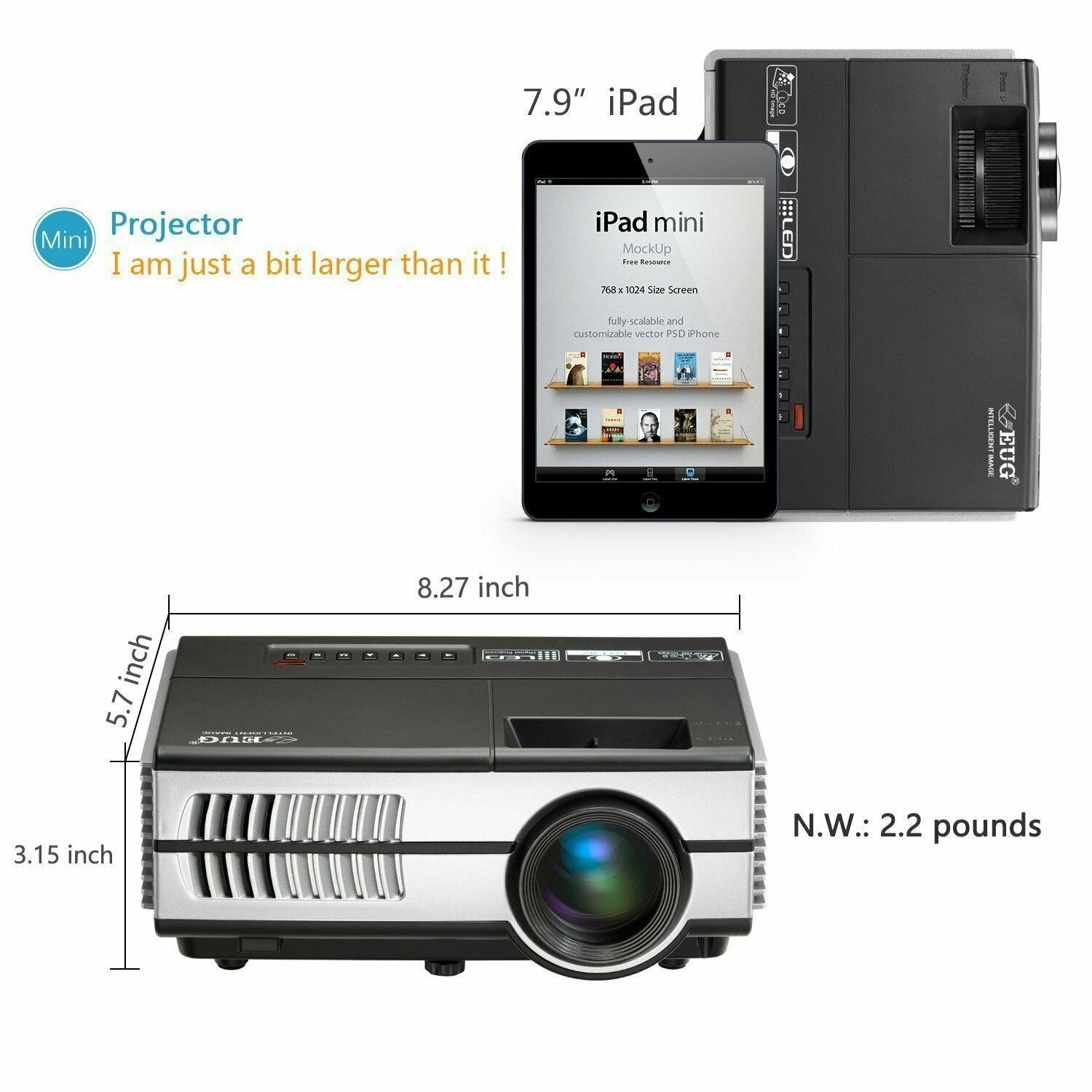 smart projector full hd andriod wifi wireless movie apps netflix youtube hdmi tv