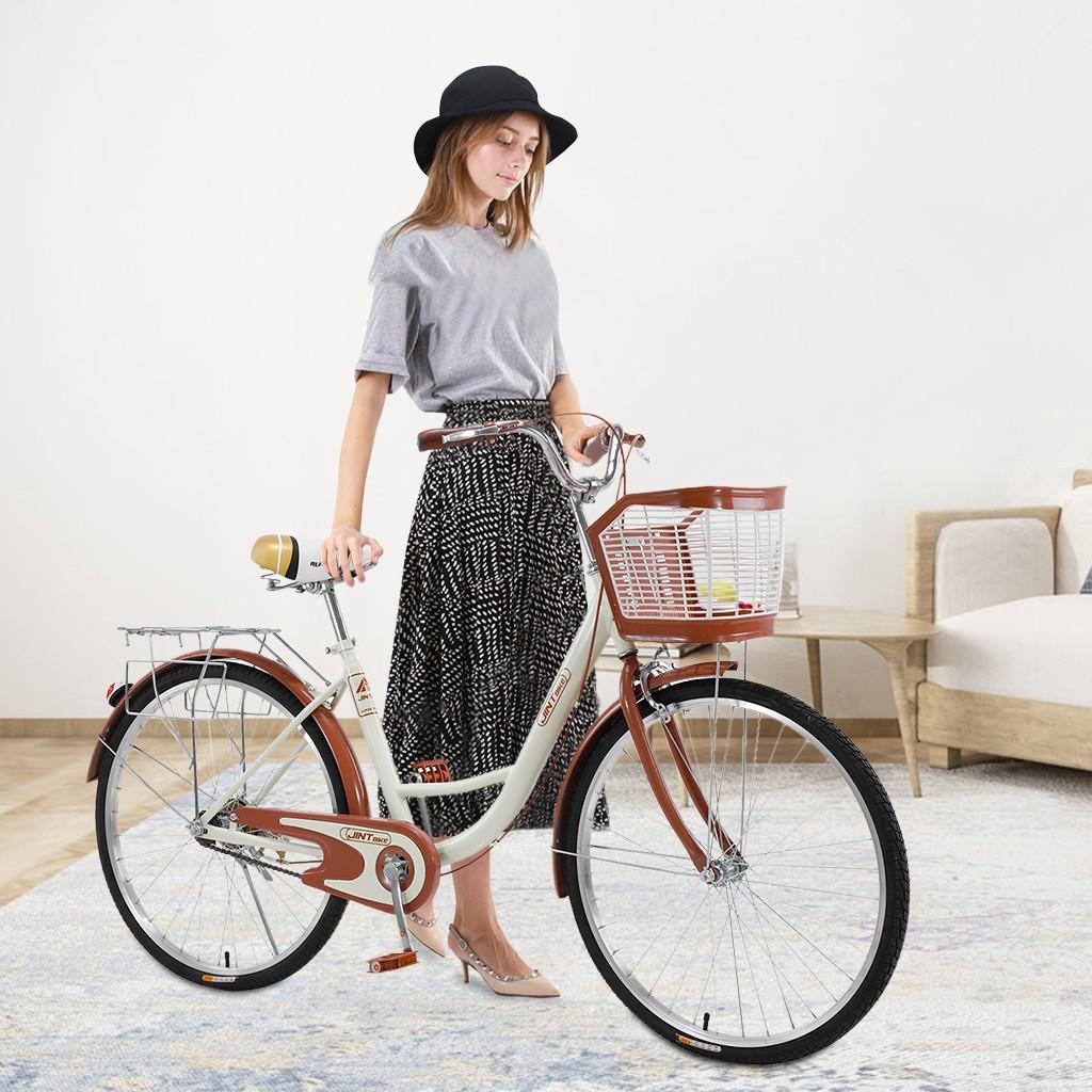 Roliyen 26 Inch Classic Bicycle Retro Bicycle Beach Cruiser Bicycle Retro Bicycle