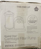 intex 28635eg krystal clear cartridge filter pump above ground pool 1500 gph