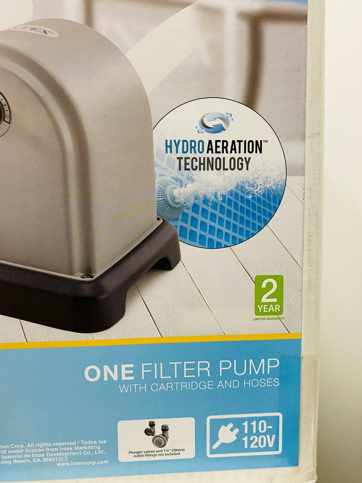 intex 28635eg krystal clear cartridge filter pump above ground pool 1500 gph