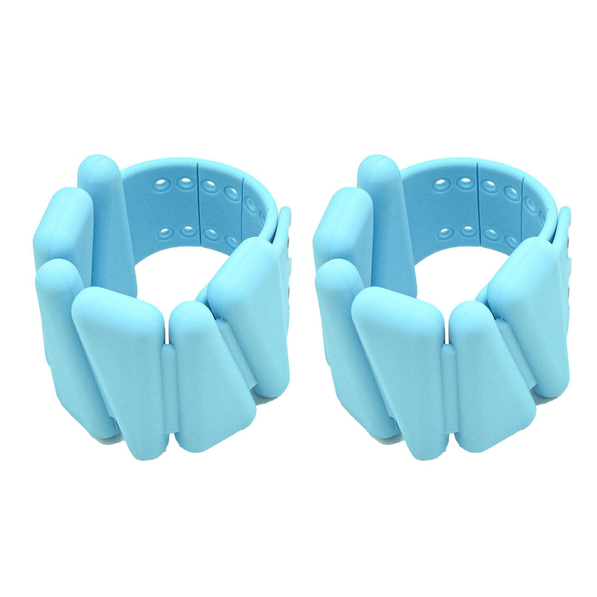 Bluelans 1 Pair 1800g Ankle Weights Wearable Waterproof Solid Color Silicone Wrist Strap Weight Bracelet for Workout Yoga