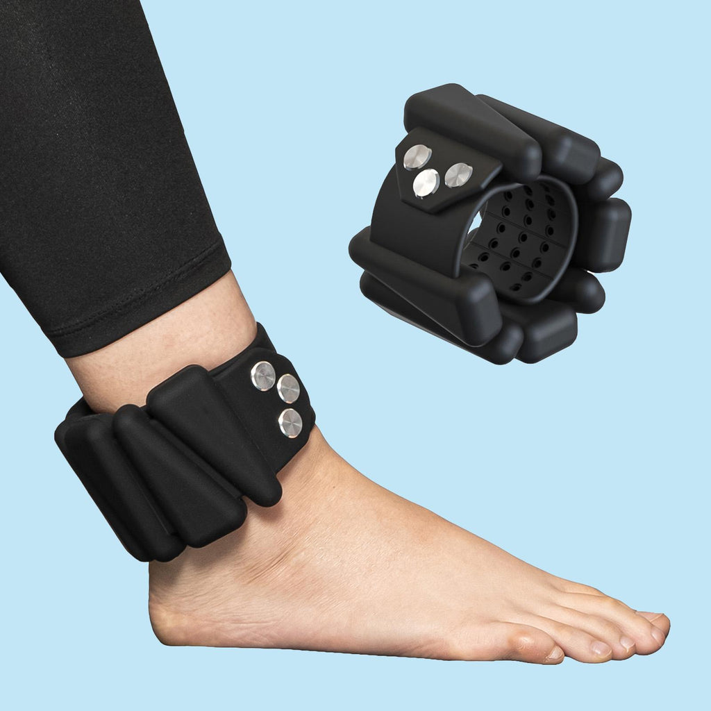 Bluelans 1 Pair 1800g Ankle Weights Wearable Waterproof Solid Color Silicone Wrist Strap Weight Bracelet for Workout Yoga