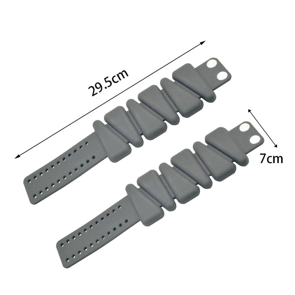 Bluelans 1 Pair 1800g Ankle Weights Wearable Waterproof Solid Color Silicone Wrist Strap Weight Bracelet for Workout Yoga