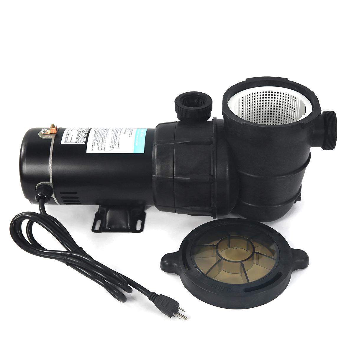 xtremepowerus 1.5hp aboveground pool pump with 19" inch 4500gph sand filter system multi-port filter set