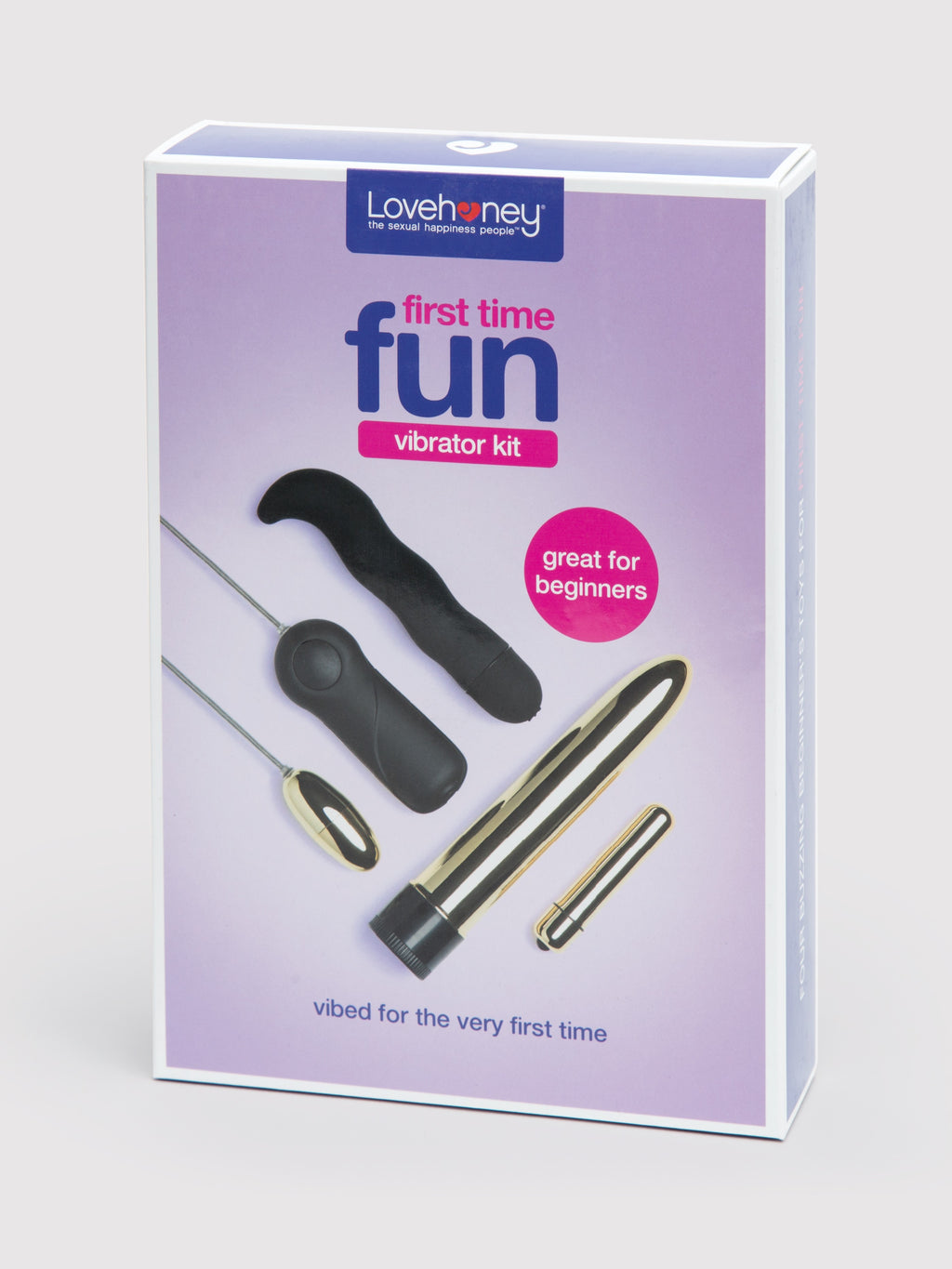 Lovehoney First Time Fun Vibrator Starter Kit (4 Piece), Gold | Gold