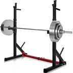 ANYSUN Adjustable Barbell Rack Max Load 550LBS Multi-Function Dipping Station Squat Stand Home Gym Fitness Weight Bench Press Stand