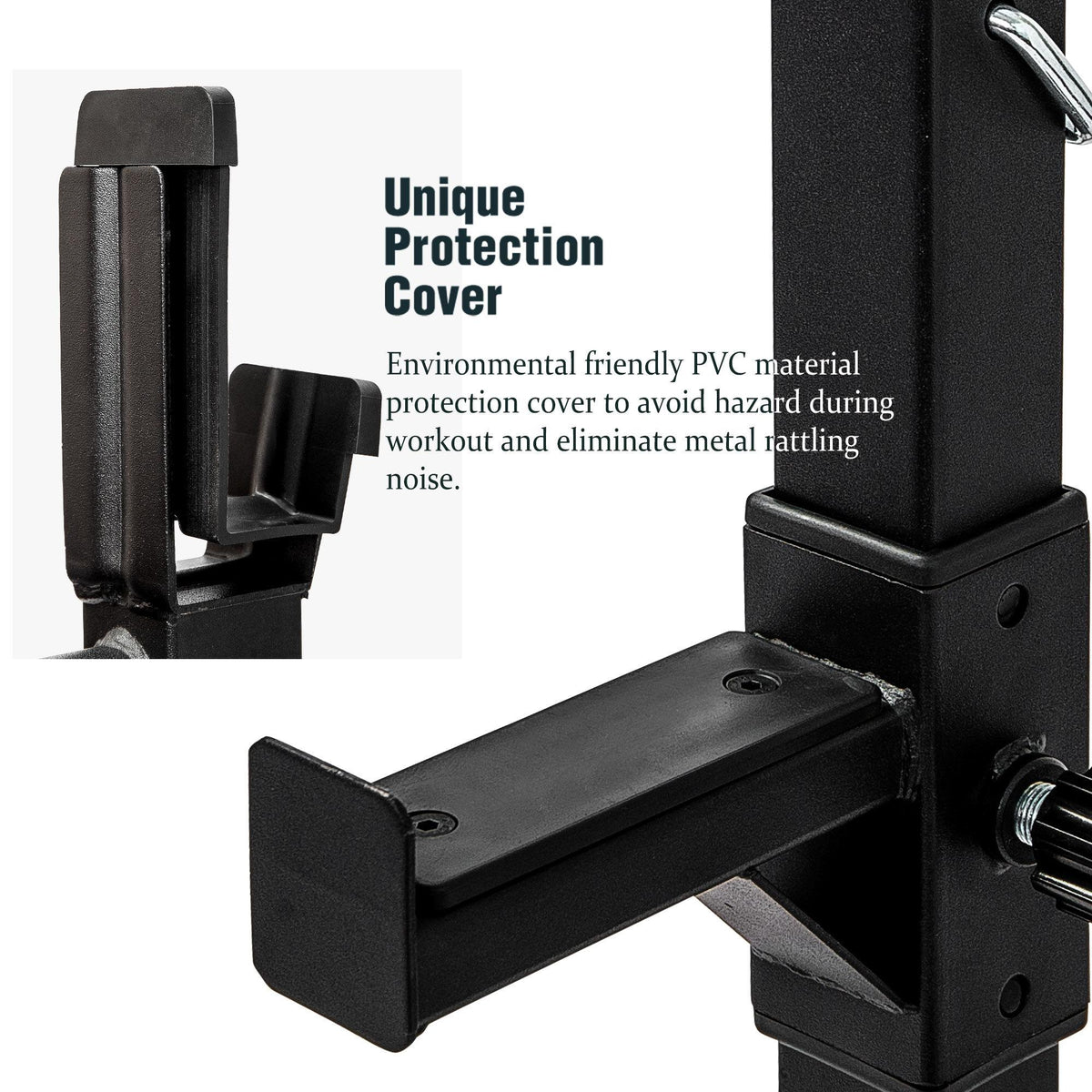 ANYSUN Adjustable Barbell Rack Max Load 550LBS Multi-Function Dipping Station Squat Stand Home Gym Fitness Weight Bench Press Stand