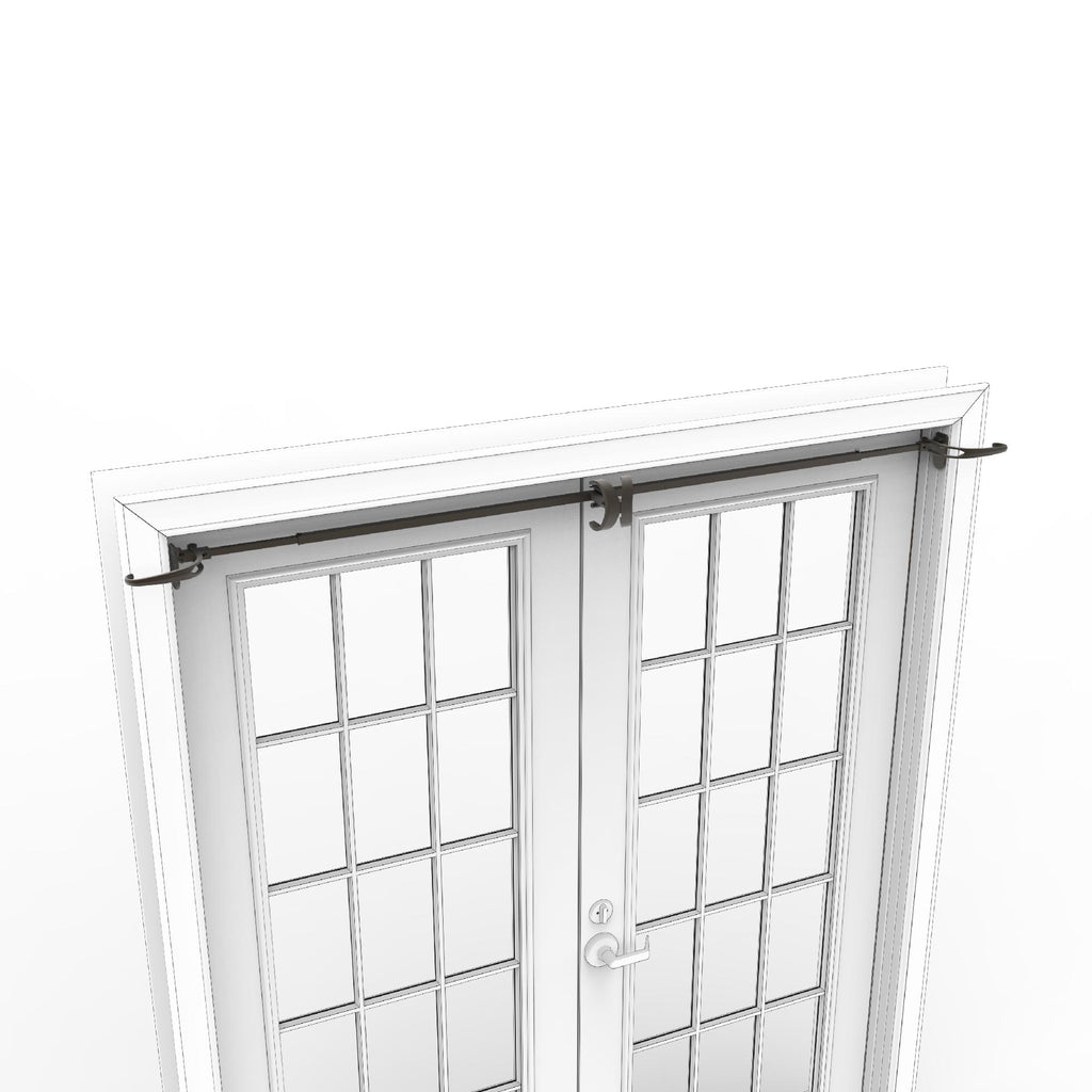 Adjustable Christmas Garland Hanger for Double Door Frames