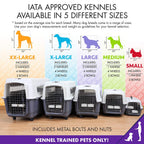 SportPet s Plastic Kennels Rolling Plastic Wire Door Travel Dog Crate