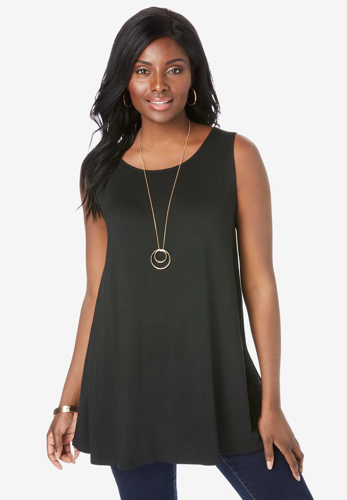 sleeveless swing tunic