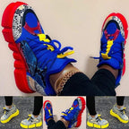 Mix Color Platform Snake Women Casual Outdoor Sport Sneakers