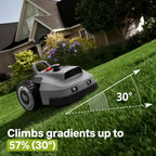 Robot Lawn Mower, Wire-Robotic Mower for 0.99 Acres, No Perimeter Wire, Auto-Mapping, RTK + AI 3D Vision Navigation, 300+ Object Avoidance, 57% Slope, IP66 Automatic Grass Cutter