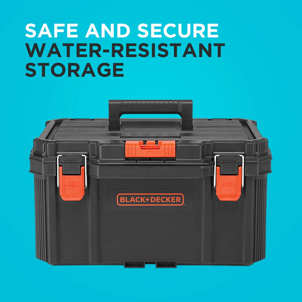 beyond by   BDST60500APB Stackable StoraSystem - 3 Piece Set (Small, Deep Toolbox, and Rolling Tote)