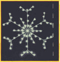 Queens of Christmas Standard Snowflake LED Ground Mount, 5', Warm White