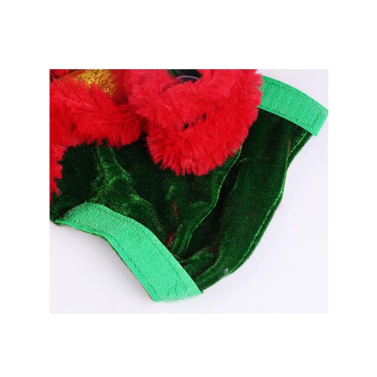 XIAOXIAN Dog Lion Dance Clothes Pet Dragon Dance Funny Little LarDog Teddy Year Cat Dog (Size : S)