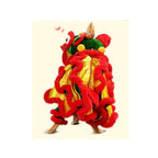 XIAOXIAN Dog Lion Dance Clothes Pet Dragon Dance Funny Little LarDog Teddy Year Cat Dog (Size : S)