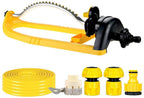 BBGS Garden Lawn Sprinkler, 180° Swing Sprinkler 18 Holes Multi-Directional Nozzle Lawn Sprinkler System for Watering Lawn Plants Flowers (Color : 3/4" Sprinklers, Size : 30m)