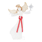 7.5 ft Warm White LED Angel with Star Holiday Yard Decoration