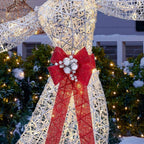 7.5 ft Warm White LED Angel with Star Holiday Yard Decoration