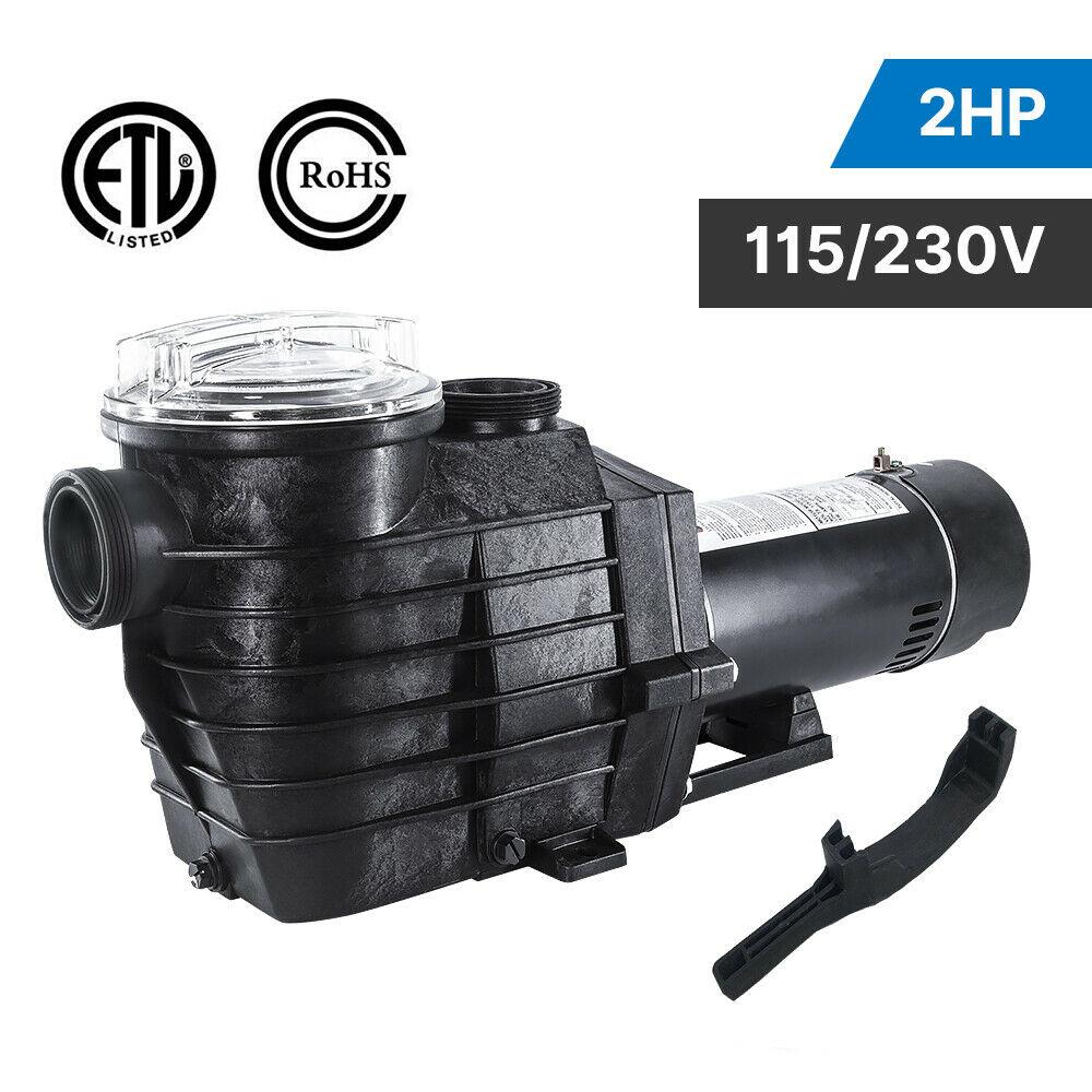 2hp 110-240v 2"  npt inground swimming pool pump motor w/strainer for hayward
