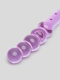 Lovehoney Sensual Glass Beaded Textured Dildo, Purple