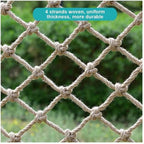 Children Protective Netting 10mm/10cm Playground Climbing Rope Multi-Function Hand-Woven Anti-Fall Net Balcony Protection Safety Netting Retro Bar Decoration Nets Stairs Safety +++