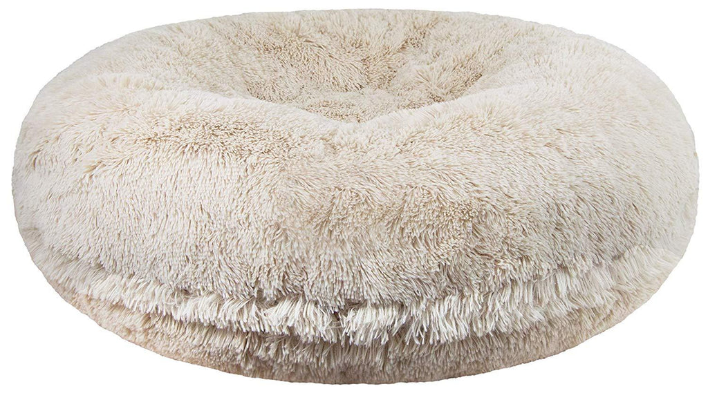 Bessie and Barnie Signature Blondie Luxury Shag Extra Plush  Fur Bagel Pet/Dog Bed (Multiple Sizes)