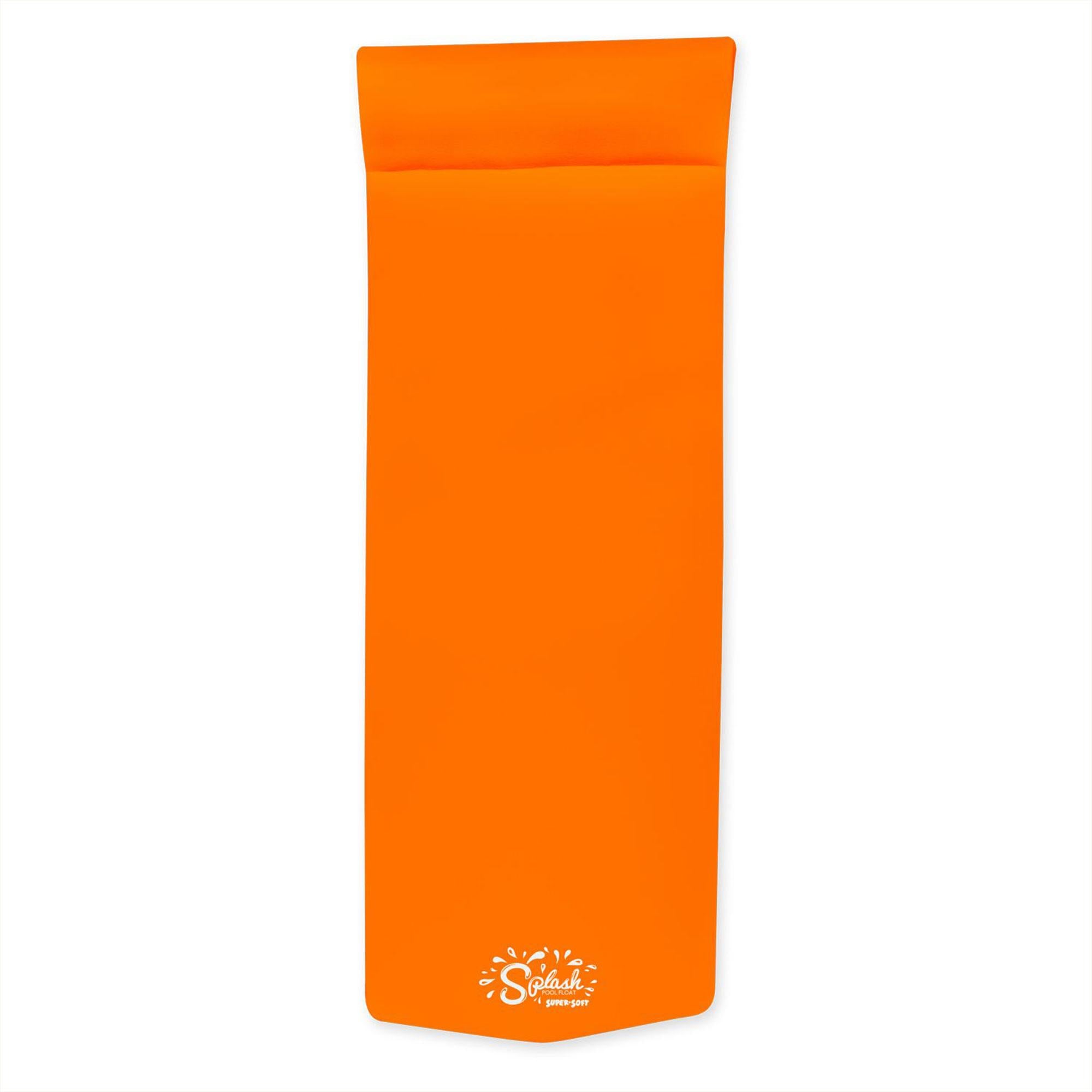 TRC Recreation Splash 1.25 Inch Thick Soft Foam Raft Lounger Swimming Pool Float Mattress with Headrest for Poolside, Lake, and
