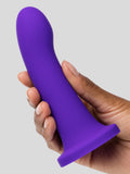 Lovehoney High Five G-Spot Silicone Suction Cup Dildo 5 Inch, Purple
