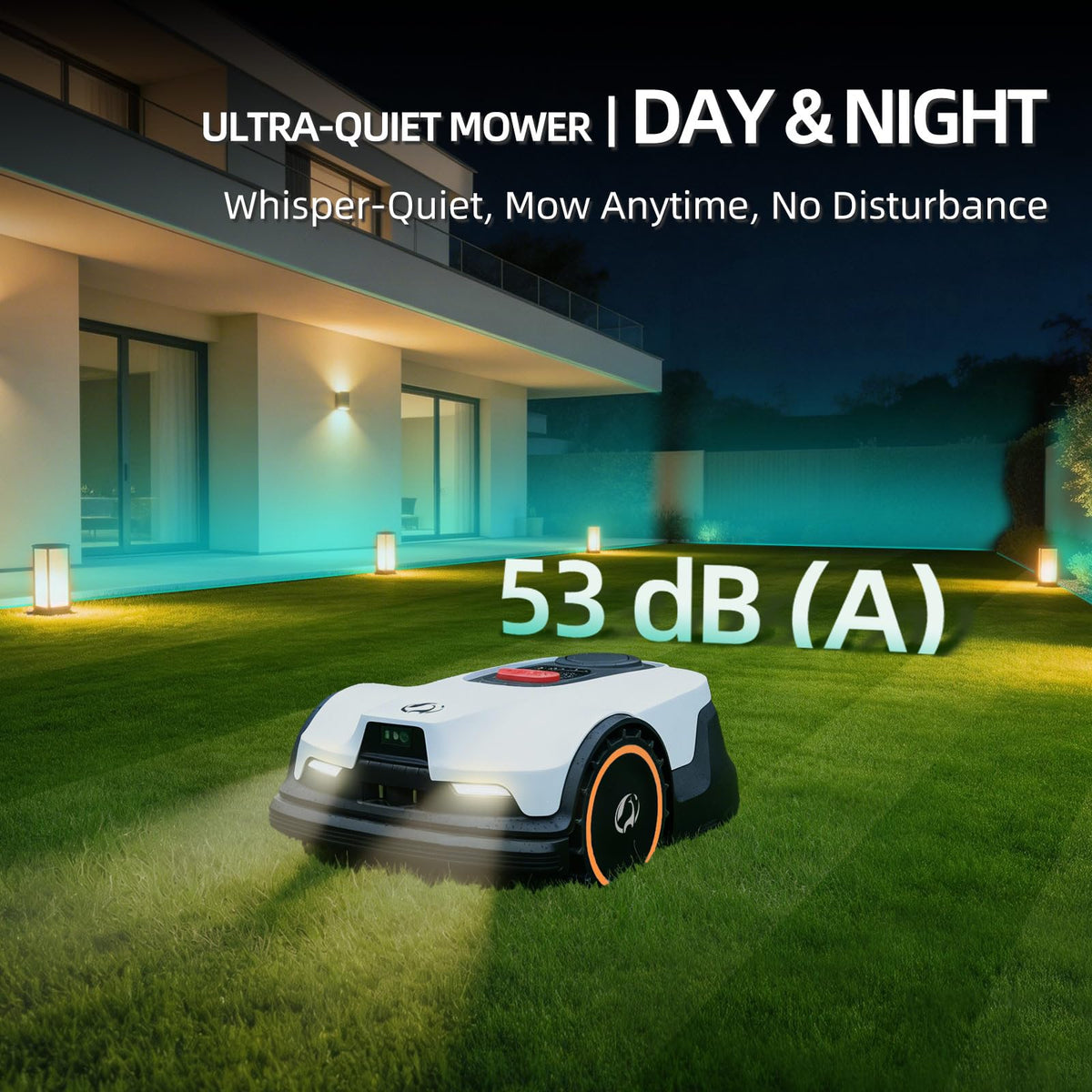 Proudeer DW3000 Wireless Robotic Lawn Mower, GPS RTK &amp; AI Vision Navigation, up to 0.8 Acre Robot Mower with 3D Obstacle Avoidance, Auto Height, IPX6 Waterproof for Smart Home Yard Care