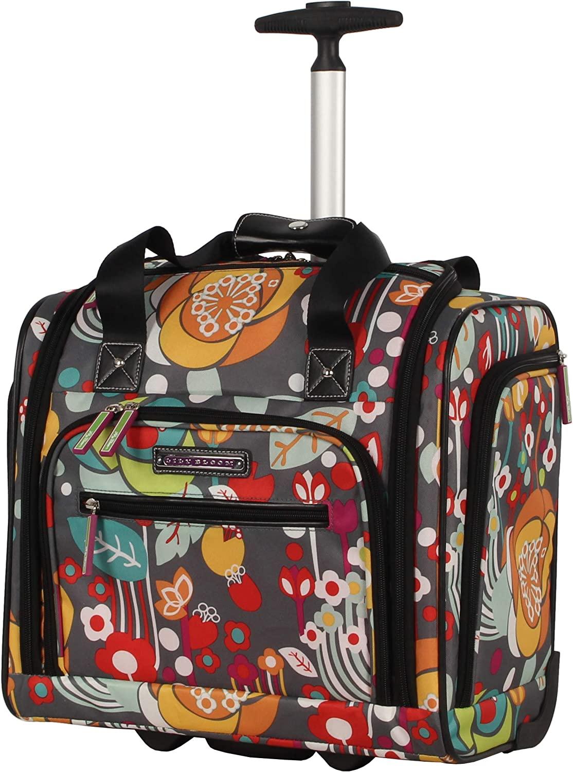 er 15 Inch Carry On - Weekender Overnight Business Travel Luggage - Lightweight 2- Rolling Wheels Suitcase - Under Seat Rolling Bag for Women (Bliss)