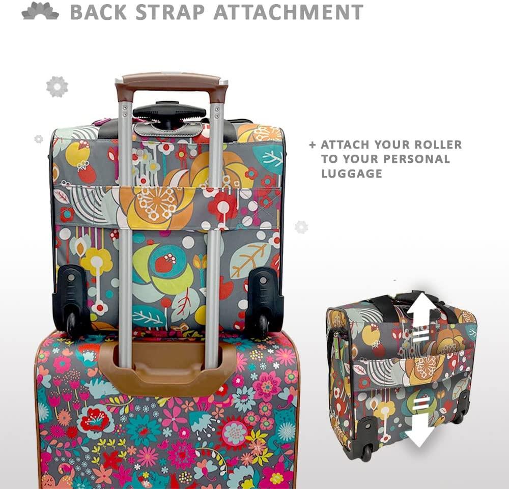er 15 Inch Carry On - Weekender Overnight Business Travel Luggage - Lightweight 2- Rolling Wheels Suitcase - Under Seat Rolling Bag for Women (Bliss)