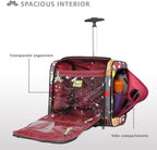 er 15 Inch Carry On - Weekender Overnight Business Travel Luggage - Lightweight 2- Rolling Wheels Suitcase - Under Seat Rolling Bag for Women (Bliss)