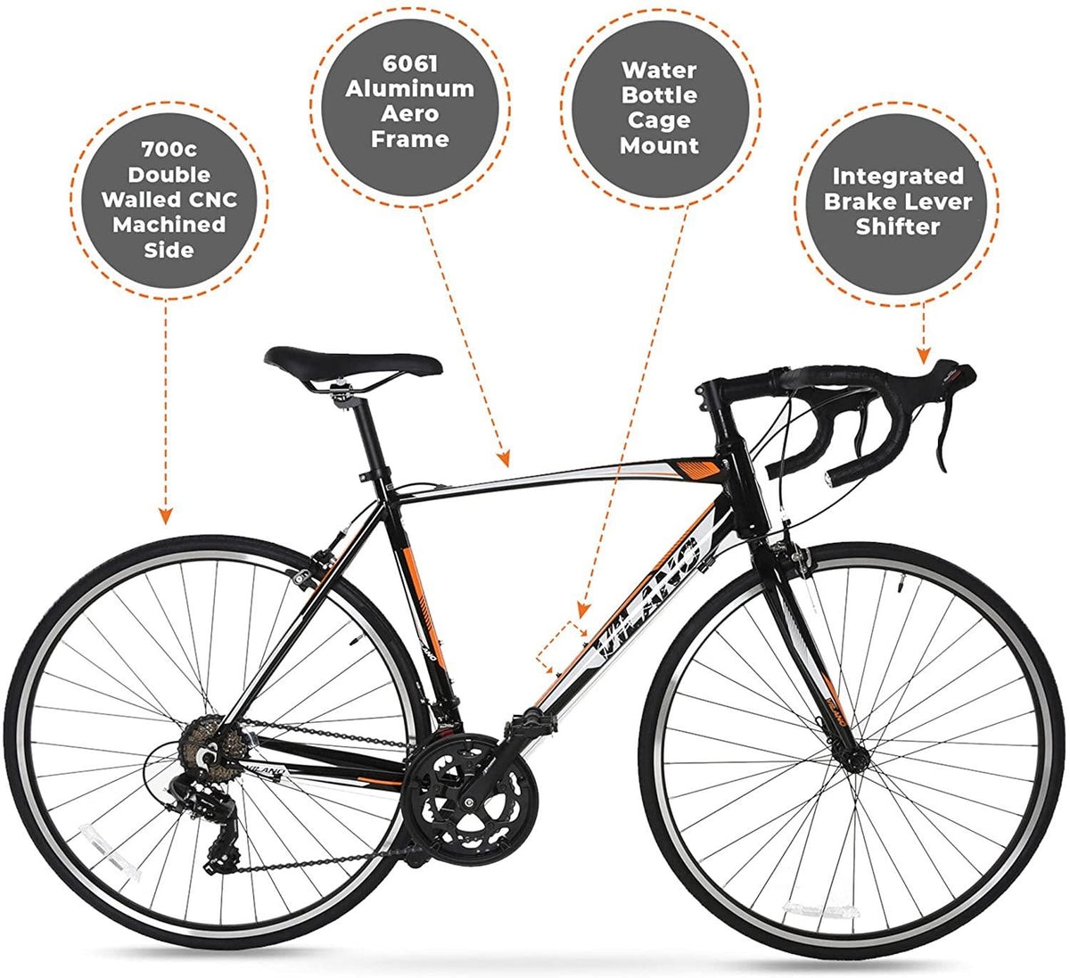 Vilano Shadow 3.0 Road Bike with Integrated Shifters