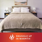 Royal Luxe Mushroom Heated Blanket - King