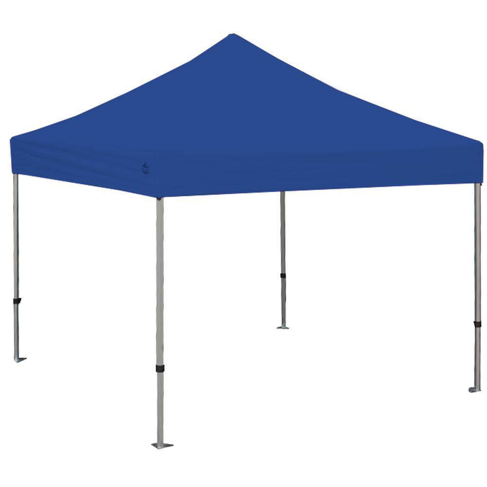 Goliath 10 ft. x 10 ft. Silver Frame Instant Pop Up Tent with Blue Cover