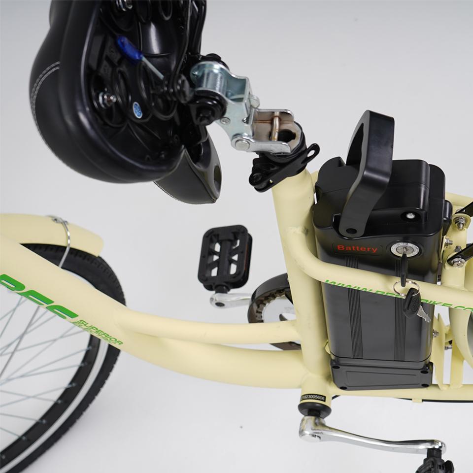BES Joy Electric Bicycle - Yellow 26 In. Affordable E-Bike